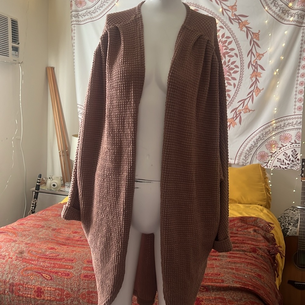 MEROKEETY LARGE Casual Sleeved Shrug Throw, no buttons